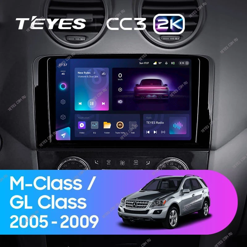Штатная магнитола Teyes CC3 2K 6/128 Mercedes-Benz GL-Class (2005-2009) F1