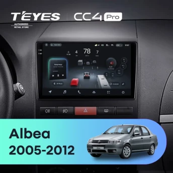 Штатная магнитола Teyes CC4 Pro 12/256 Fiat Albea (2005-2012)