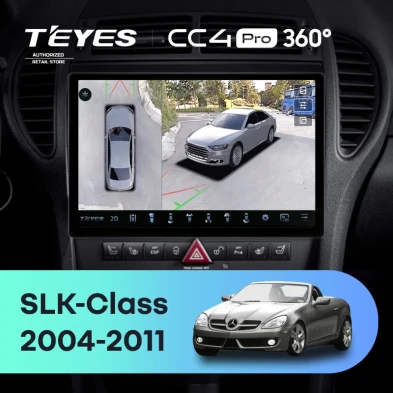 Штатная магнитола Teyes CC4 Pro 360 12/256 Mercedes-Benz SLK-Class R171 (2004-2011) (11")