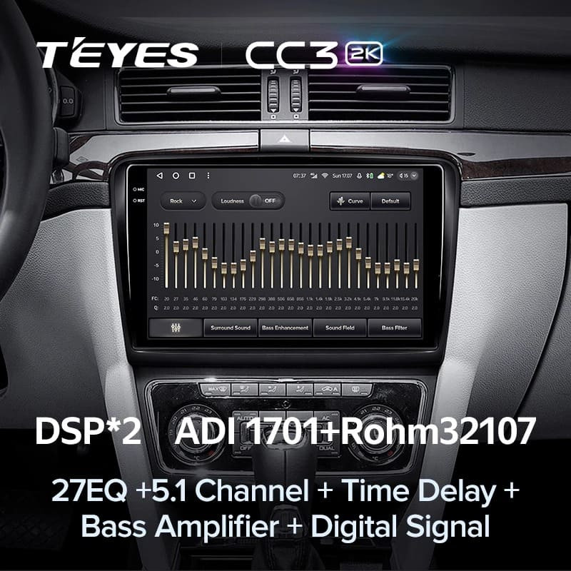 Штатная магнитола Teyes CC3 2K 4/64 Skoda Superb 2 B6 (2008-2015) (10 inch Universal)