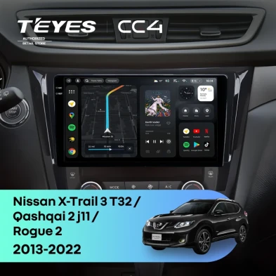 Штатная магнитола Teyes CC4 8/128 Nissan X-Trail 3 T32 (2013-2022) F3 Тип-AB