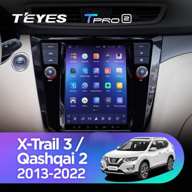 Штатная магнитола Tesla style Teyes TPRO 2 4/64 Nissan Qashqai 2 J11 (2013-2022)