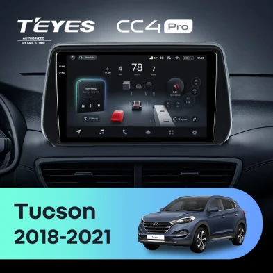 Штатная магнитола Teyes CC4 Pro 8/128 Hyundai Tucson (2018-2021)