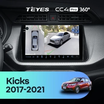 Штатная магнитола Teyes CC4 Pro 360 12/256 Nissan Kicks P15 (2017-2021)