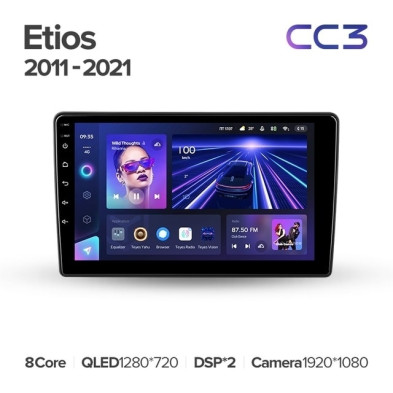 Штатная магнитола Teyes CC3L 4/32 Toyota Etios (2011-2021)