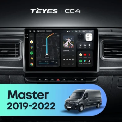 Штатная магнитола Teyes CC4 8/128 Renault Master (2019-2022)
