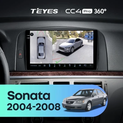 Штатная магнитола Teyes CC4 Pro 360 8/128 Hyundai Sonata NF (2004-2008)