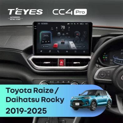 Штатная магнитола Teyes CC4 Pro 8/128 Daihatsu Rocky (2019-2026) F2 Правый руль