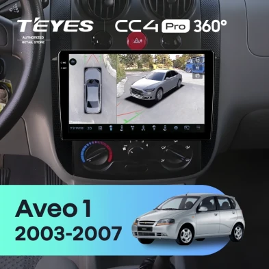 Штатная магнитола Teyes CC4 Pro 360 12/256 Chevrolet Aveo 1 T200 (2003-2007)