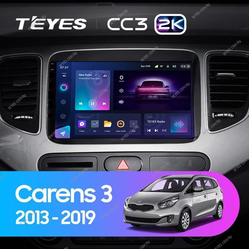 Штатная магнитола Teyes CC3 2K 4/32 Kia Carens RP 3 (2013-2019)