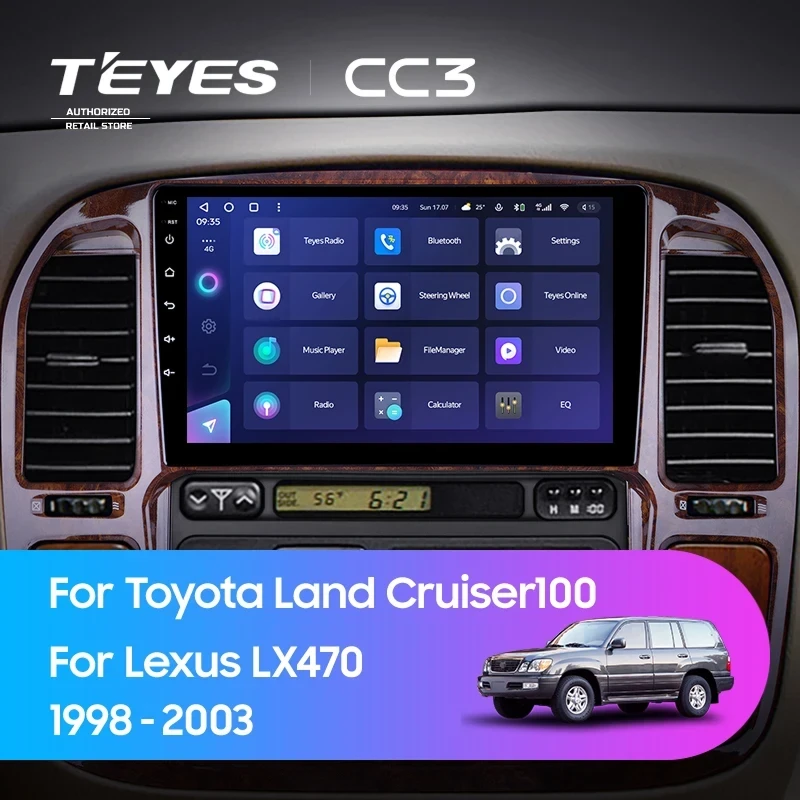 Штатная магнитола Teyes CC3 4/32 Toyota Land Cruiser 100 (1998-2003) F1