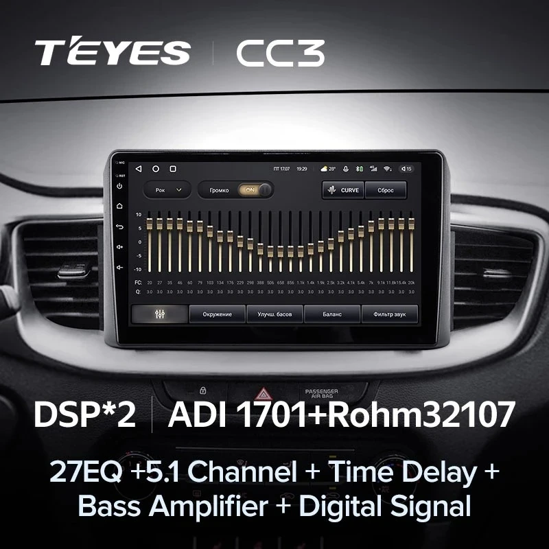 Штатная магнитола Teyes CC3 4/32 Kia Ceed 3 CD (2018-2022)