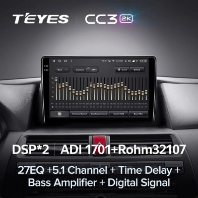 Штатная магнитола Teyes CC3 2K 6/128 Honda Crosstour 1 TF (2009-2015)