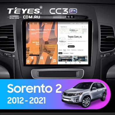 Штатная магнитола Teyes CC3 2K 4/32 Kia Sorento 2 II XM (2012-2021) F3 (13")