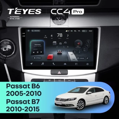 Штатная магнитола Teyes CC4 Pro 8/128 Volkswagen Passat B6 (2005-2010)