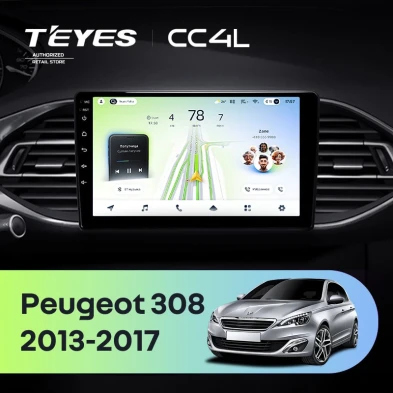 Штатная магнитола Teyes CC4L 6/64 Peugeot 308 T9 308S (2013-2017)