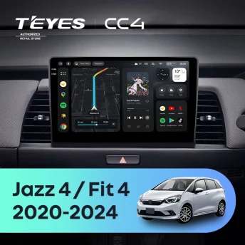 Штатная магнитола Teyes CC4 6/64 Honda Fit 4 (2020-2024) Тип-B Правый руль