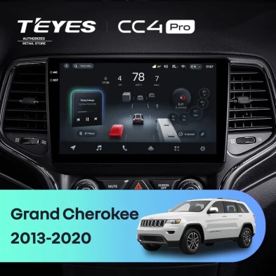 Штатная магнитола Teyes CC4 Pro 8/128 Jeep Grand Cherokee WK2 (2013-2020) F1