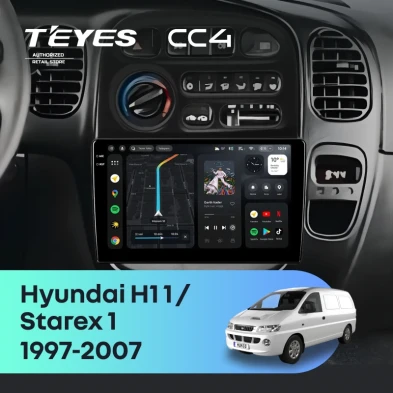 Штатная магнитола Teyes CC4 6/64 Hyundai H1 1 (1997-2007)