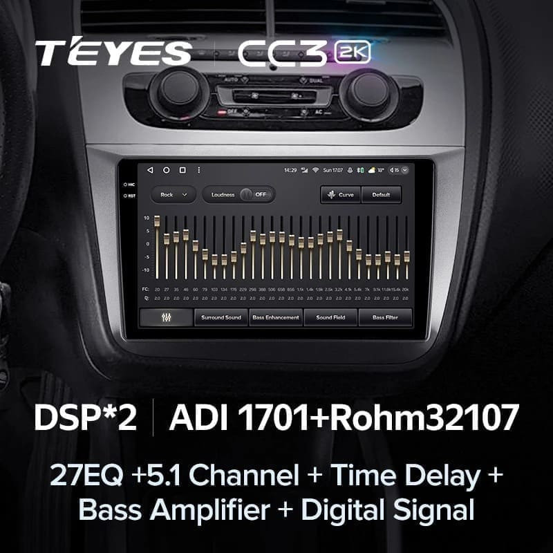 Штатная магнитола Teyes CC3 2K 4/64 Seat Toledo (2004-2019)