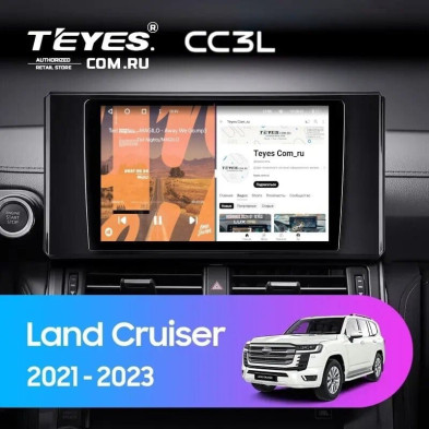 Штатная магнитола Teyes CC3L 4/64 Toyota Land Cruiser 300 (2021-2023)