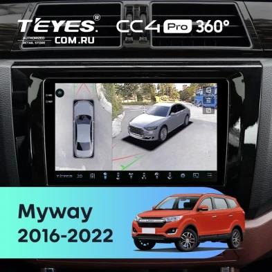 Штатная магнитола Teyes CC4 Pro 360 8/128 Lifan Myway (2016-2022)