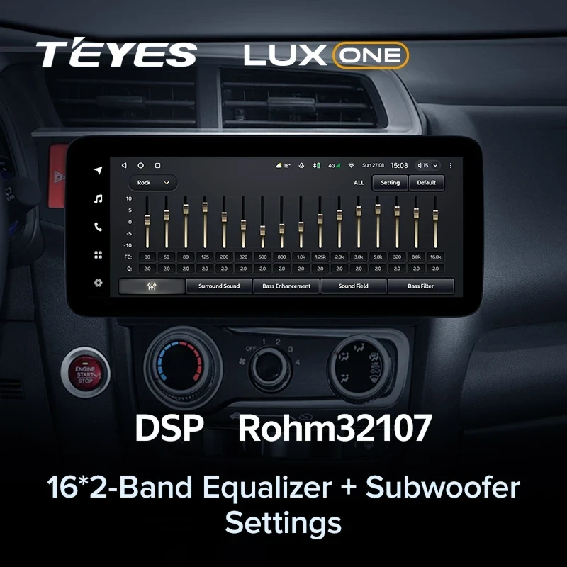 Штатная магнитола Teyes LUX ONE 4/64 Honda Fit 3 GP GK (2013-2020)