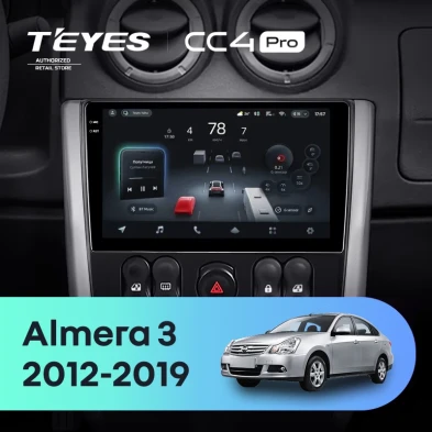 Штатная магнитола Teyes CC4 Pro 12/256 Nissan Almera 3 G15 (2012-2019) F2