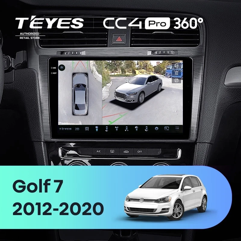 Штатная магнитола Teyes CC4 Pro 360 8/128 Volkswagen Golf 7 MK7 (2012-2020) F2