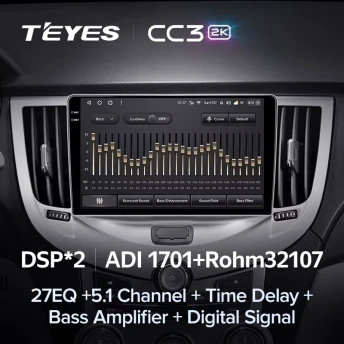 Штатная магнитола Teyes CC3 2K 6/128 Chery M11 A3 (2008-2015)