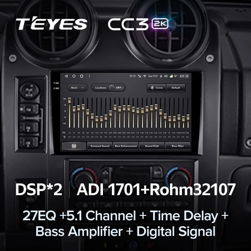 Штатная магнитола Teyes CC3 2K 4/64 Hummer H2 E85 (2002-2007)