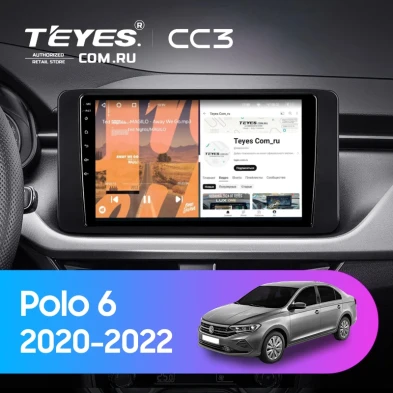 Штатная магнитола Teyes CC3 4/32 Volkswagen Polo 6 (2020-2022)