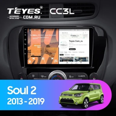 Штатная магнитола Teyes CC3L 4/64 Kia Soul 2 PS (2013-2019) Тип-C