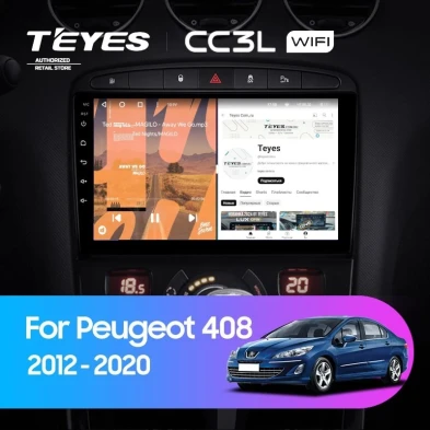 Штатная магнитола Teyes CC3L WiFi 2/32 Peugeot 408 1 T7 (2012-2020)