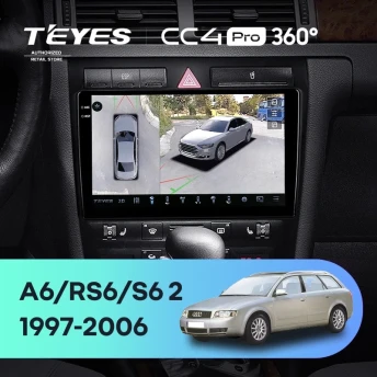 Штатная магнитола Teyes CC4 Pro 360 12/256 Audi A6 2 (1997-2004)