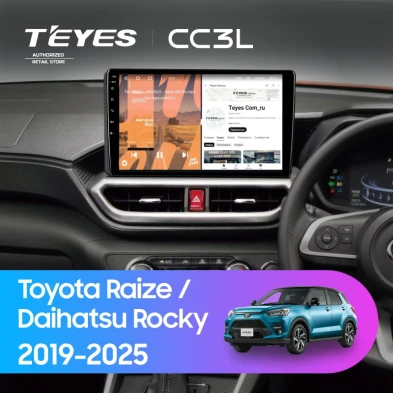 Штатная магнитола Teyes CC3L 4/32 Toyota Raize (2019-2026) F2 Правый руль