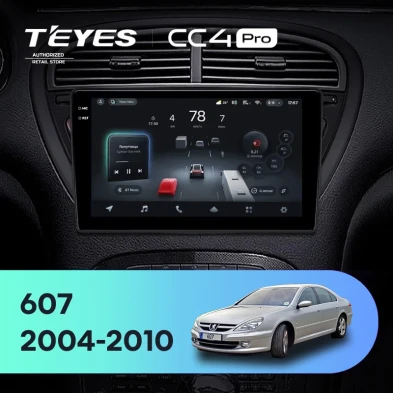 Штатная магнитола Teyes CC4 Pro 8/128 Peugeot 607 (2004-2010)