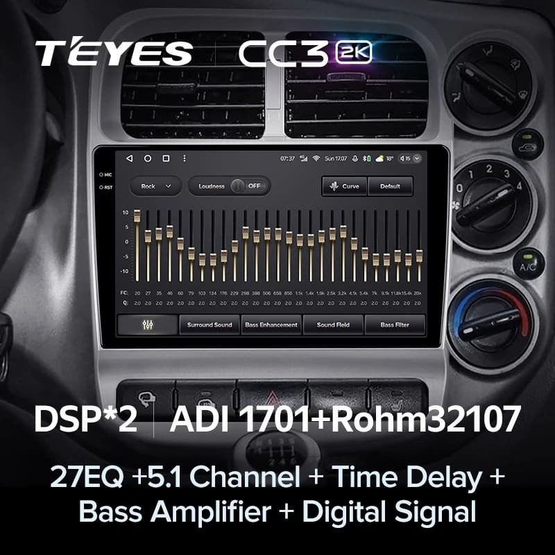 Штатная магнитола Teyes CC3 2K 360 6/128 Kia Bongo 4 (2004-2012)