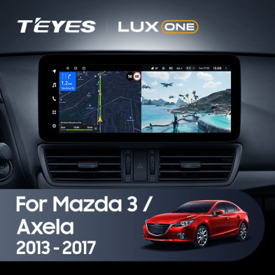 Штатная магнитола Teyes LUX ONE 360 6/128 Mazda Axela 3 (2013-2017) Тип-B Правый руль