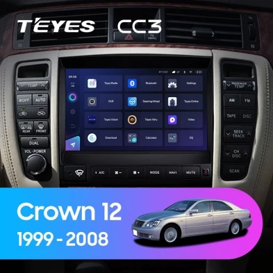 Штатная магнитола Teyes CC3 4/32 Toyota Crown 12 S180 (1999-2008)