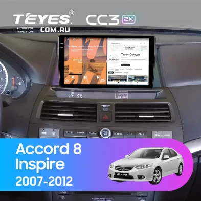 Штатная магнитола Teyes CC3 2K 4/32 Honda Accord 8 (USA) (2007-2012)