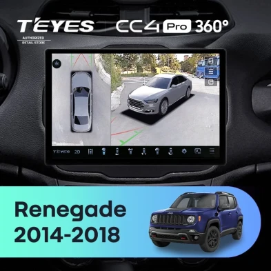 Штатная магнитола Teyes CC4 Pro 360 12/256 Jeep Renegade (2014-2018) (13")