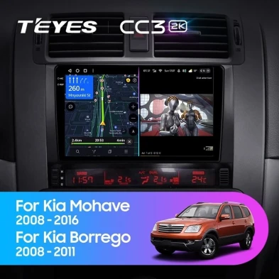 Штатная магнитола Teyes CC3 2K 4/32 Kia Mohave (2008-2016)