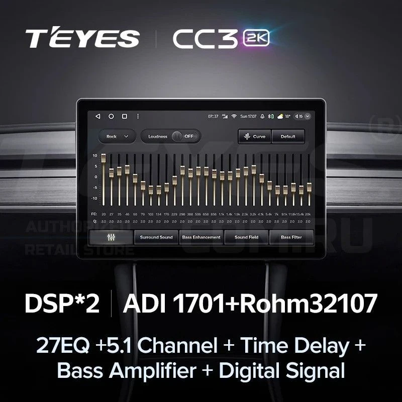 Штатная магнитола Teyes CC3 2K 4/32 Citroen SpaceTourer (2016-2026) (11")