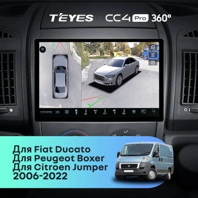 Штатная магнитола Teyes CC4 Pro 360 12/256 Fiat Ducato 3 (2006-2022) (11")