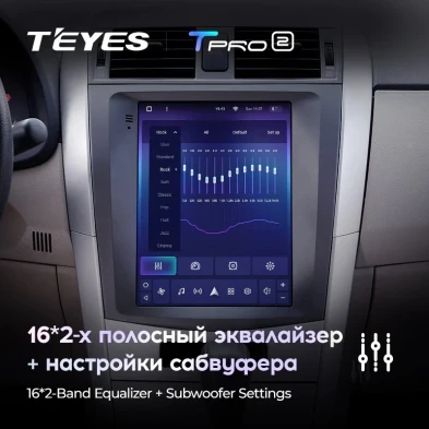 Штатная магнитола Tesla style Teyes TPRO 2 3/32 Toyota Corolla 10 E140 E150 (2006-2013)