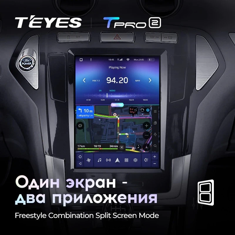Штатная магнитола Tesla style Teyes TPRO 2 4/64 Ford Mondeo 4 (2006-2010)