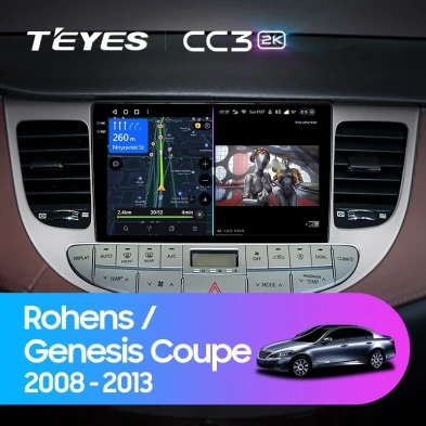 Штатная магнитола Teyes CC3 2K 360 6/128 Hyundai Rohens Genesis (2008-2013) F1