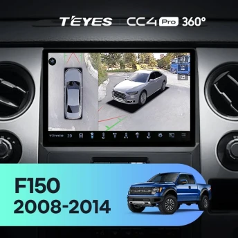 Штатная магнитола Teyes CC4 Pro 360 12/256 Ford F150 P415 Raptor (2008-2014) F2 (11")